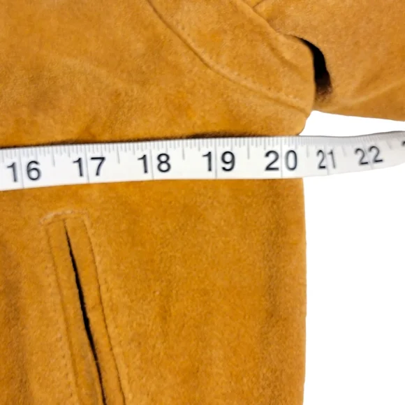 Berman's Vintage Suede Feel Leather Racer Biker Bomber Style Jacket Men’s 42 - Picture 13 of 15